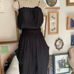 Ramy Brook Women's Black Starr Smocked Waist Jumpsuit